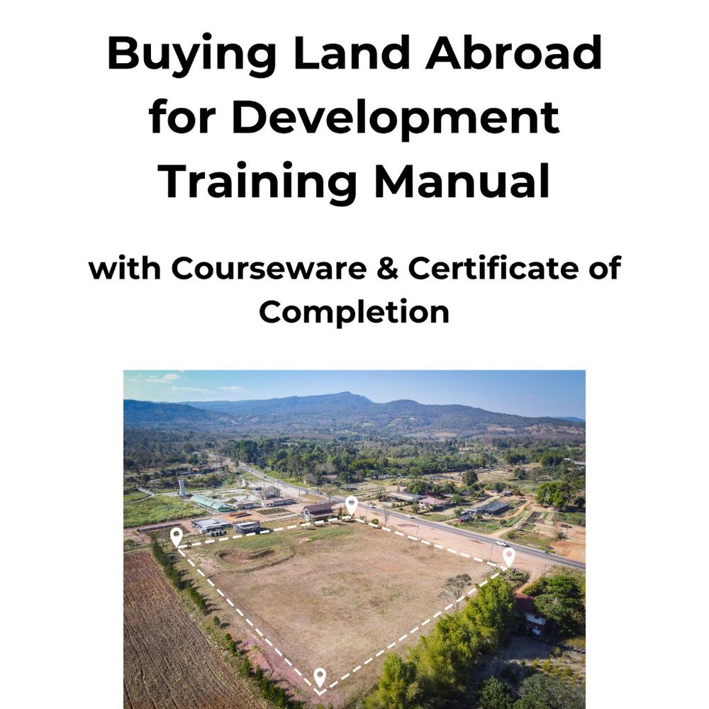 Buying Land Abroad for Development Training Manual Paperback